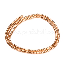 電気メッキガラスビーズセット  コラム  砂茶色  2~2.5x2mm  穴：0.6mm  約207~208個/連  14.13~14.29''（35.9~36.3センチメートル）&nbsp;GL-CBAA615-01D