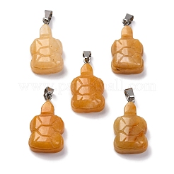 Natural Topaz Jade Pendants&nbsp;G-B127-06P-03