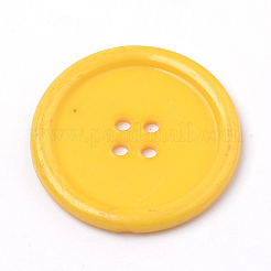 4つ穴アクリルボタン  フラットラウンド  ミックスカラー  38x4mm  穴：3mm&nbsp;BUTT-Q037-01