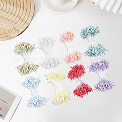 8束8色の石膏と綿紐造花芯  ミックスカラー  57x2mm  400個/バンドル  1bundle / color&nbsp;DIY-GF0014-56