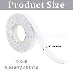 粘着フェルトテープ  ホワイト  2000x30x4.5mm&nbsp;DIY-CP0014-02B-03
