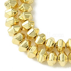 Electroplated Synthetic Non-Magnetic Hematite Beads Strands&nbsp;G-H020-G01-02