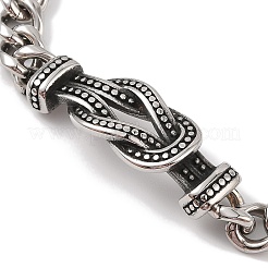 304 Stainless Steel Viking Knot Link Chain Bracelets for Men&nbsp;BJEW-B096-37AS