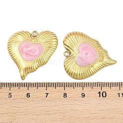 304 Stainless Steel with Enamel Pendants&nbsp;STAS-Z166-17G-01