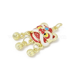 Alloy Enamel Pendants&nbsp;PALLOY-R151-28G