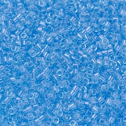 MIYUKIデリカビーズ  シリンダー  日本製シードビーズ  11/0  （db0706)トランスペアレントアクア  1.3x1.6mm  穴：0.8mm  約2000PCS /ボトル  10 G /ボトル&nbsp;SEED-JP0008-DB0706