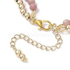 Natural  Dyed Hemimorphite Round Beadeds Double-layered Bracelets for Women&nbsp;BJEW-JB12095-01