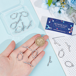 10Sets 304 Stainless Steel Toggle Clasps&nbsp;STAS-SC0008-84