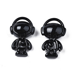 スプレープリント合金ペンダント  カドミウムフリー＆ニッケルフリー＆鉛フリー  男の子  ミックスカラー  19.5x12x6.5mm  穴：1mm&nbsp;PALLOY-T077-163
