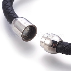 Leather Braided Cord Bracelets&nbsp;BJEW-E350-03A