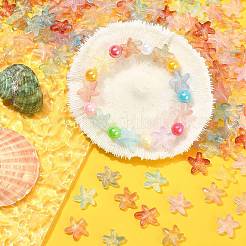 100Pcs Two Tone Transparent Glass Beads&nbsp;GLAA-CJ0001-84