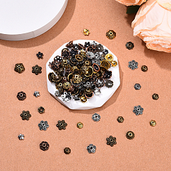 200Pcs 20 Styles Tibetan Style Alloy Flower Bead Caps&nbsp;TIBE-YW0001-87
