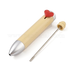 Heart Plastic Ball-Point Pen&nbsp;AJEW-P126-B03