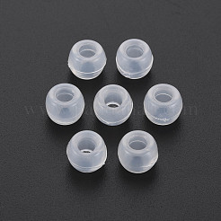 透明プラスチックビーズ  紫外線反応性ビーズ  バレル  透明  8x6mm  穴：3.5mm  約2600個/500g&nbsp;KY-N018-001-A01