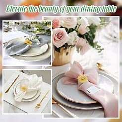 60Pcs Flower Iron Napkin Rings&nbsp;AJEW-WA0001-69