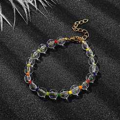 Acrylic & Seed Beaded Stretch Bracelets&nbsp;BJEW-JB10026