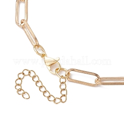 304ステンレススチール、ABSプラスチック模造梨ネックレス  蝶結び  ゴールドカラー  18.74インチ（47.6cm）&nbsp;NJEW-JN04843