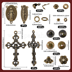 DIY Rosary Bead Necklaces Making Kits&nbsp;DIY-SC0031-45