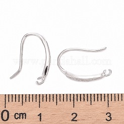Anti-Tarnish Rhodium Plated 925 Sterling Silver Earring Hooks&nbsp;LS-STER-K168-096P