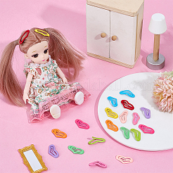40Pcs 10 Colors Iron Snap Hair Clips&nbsp;PHAR-PH0001-21