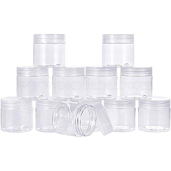 クリアプラスチックビーズ収納ケース  コラム  透明  4.9cm&nbsp;CON-WH0068-21
