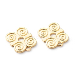 真鍮チャーム  長持ちメッキ  アディンクラ記号dwennimmen  18KGP本金メッキ  16x13x1.2mm  穴：1.6mm&nbsp;KK-J278-13G
