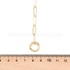 Brass Paperclip Chain Y Lariat Necklaces&nbsp;NJEW-H087-06A-G