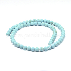 Synthetic Howlite Bead Strands&nbsp;G-P286-16-6mm-1