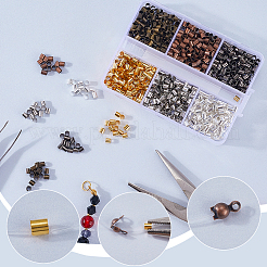 1200pcs 6 Colors Brass Crimp Beads&nbsp;KK-SP0002-29