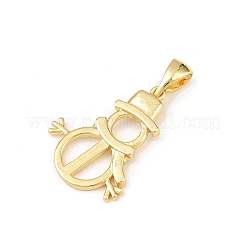 Christmas Brass Pendants&nbsp;KK-K411-01G
