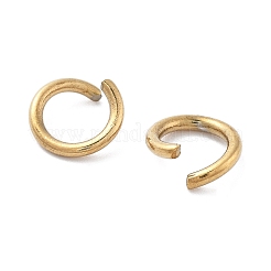 Ion Plating(IP) 304 Stainless Steel Open Jump Rings&nbsp;STAS-M081-01G-06