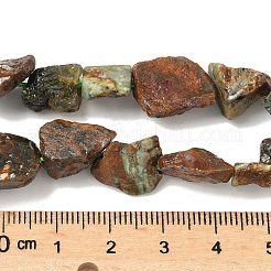 Raw Rough Natural Green Opal Beads Strands&nbsp;G-M453-D13