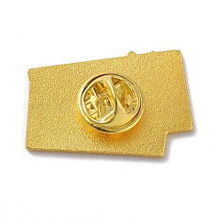 カラーパレットエナメルピン  バックパックの服のための面白い合金エナメルブローチ  ゴールドカラー  カラフル  19.5x29x9mm&nbsp;JEWB-C008-28G