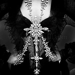 Cross Alloy Crystal Rhinestone Sexy Necklace Waist Body Chains&nbsp;FS-WGA6D80-01