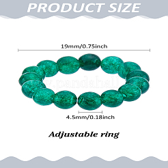 1Pc Natural Jade Stretch Finger Rings for Women&nbsp;RJEW-LP0001-08C