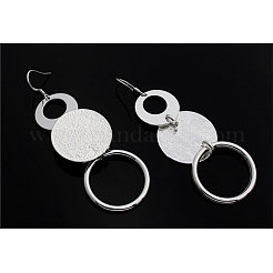 Brass Circle Pendant Necklaces & Dangle Earrings Sets&nbsp;FS-WG73AED-01