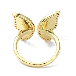 Rack Plating Real 18K Gold Plated Brass Rings&nbsp;RJEW-B054-01G-01