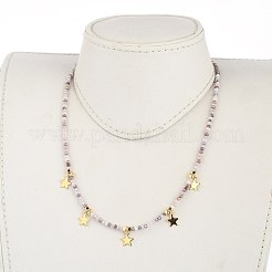 Star Pendant Necklaces&nbsp;NJEW-JN03074-01