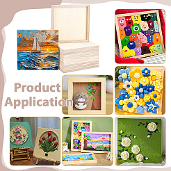 Wooden Clay Picture Frame&nbsp;WOCR-WH0004-024