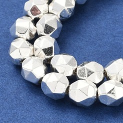 Electroplated Synthetic Non-Magnetic Hematite Beads Strands&nbsp;G-U003-09
