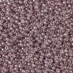 MIYUKIラウンドロカイユビーズ  日本製シードビーズ  8/0  （rr3512)透明赤面光沢  3mm  穴：1mm  約19000~20500個/ポンド&nbsp;SEED-G008-RR3512