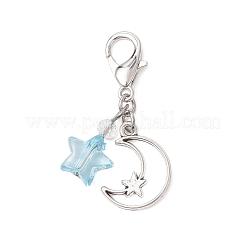 Transparent Acrylic with Glass Pendant Decorations&nbsp;HJEW-JM04643