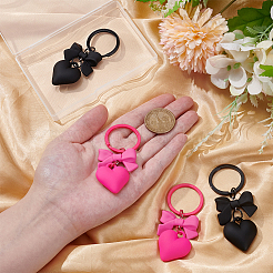 4Pcs 2 Colors Alloy Keychains&nbsp;KEYC-UN0002-29
