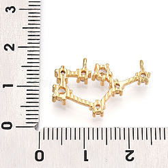 Brass Micro Pave Cubic Zirconia Pendants&nbsp;KK-N261-120L-G
