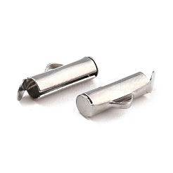 Non-Tarnish 304 Stainless Steel Slide On End Clasp Tubes&nbsp;STAS-C044-07C-P