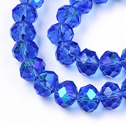 Electroplate Glass Beads Strands&nbsp;LS-EGLA-A034-T2mm-L26