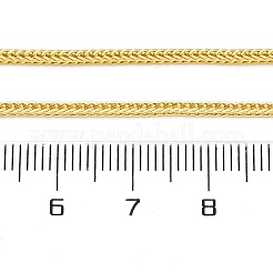 Brass Wheat Chains Necklace for Women&nbsp;NJEW-P265-26G