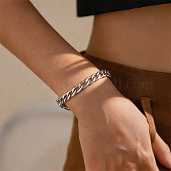 1Pc 304 Stainless Steel Figaro Chain Bracelets&nbsp;BJEW-DJ0001-57