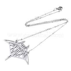 Non-Tarnish 201 Stainless Steel Pendant Necklaces&nbsp;NJEW-T009-JN071-1-40