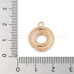 合金エナメルチャーム  ライトゴールド  カドミウムフリー＆鉛フリー  浮き輪チャーム  ブルー  18x15x2mm  穴：1.8mm&nbsp;ENAM-A008-14KCG-04